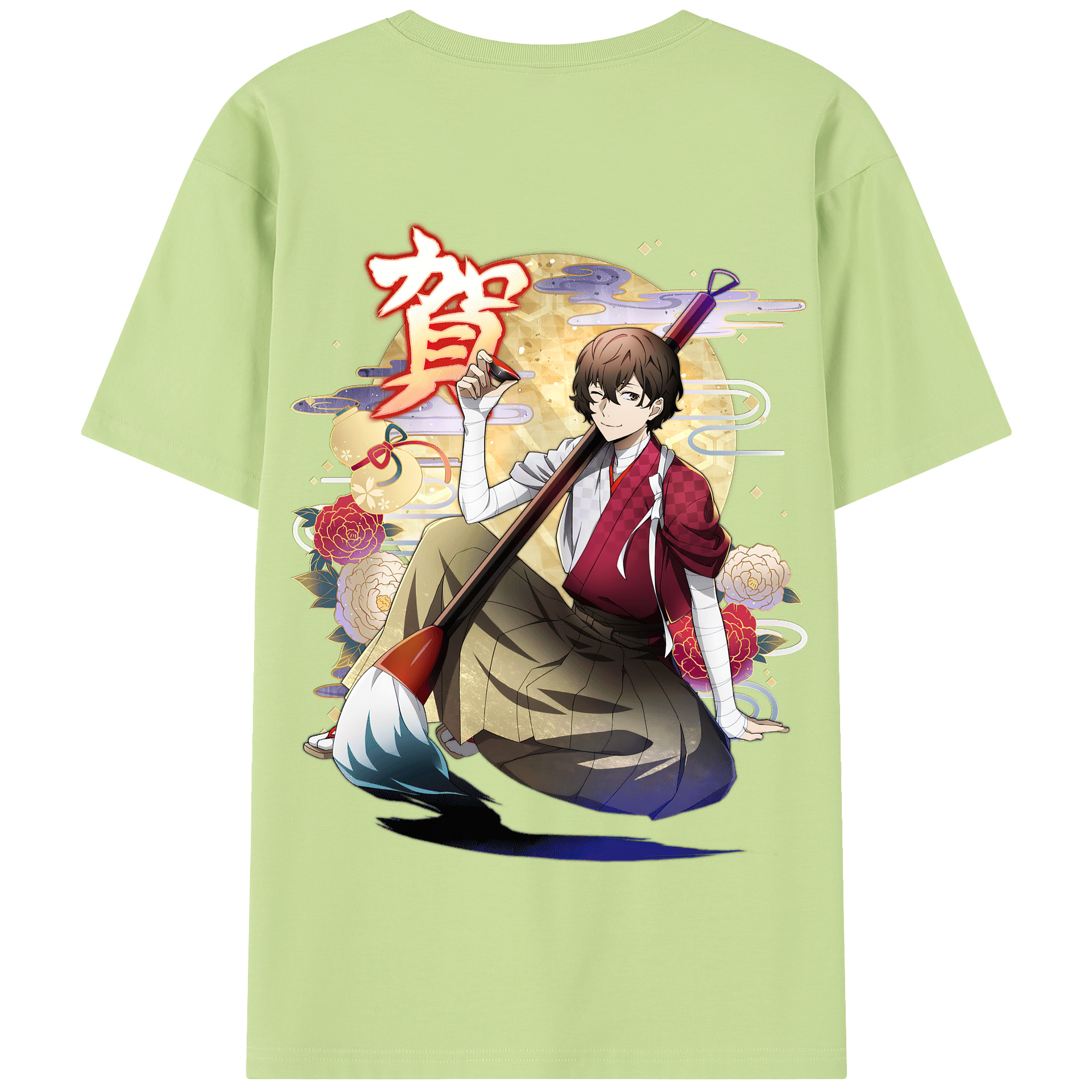 （画像用） 文豪ストレイドッグス Bungo Stray Dogs 綿100％半袖Tシャツ（背面プリント）